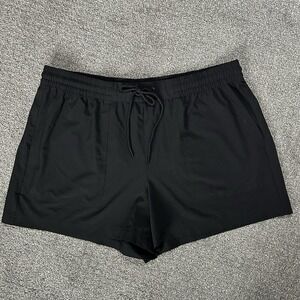 Lou & Grey For The LOFT Black Wanderweave Shorts ~ Womens XL ~ Elastic Waist 4"